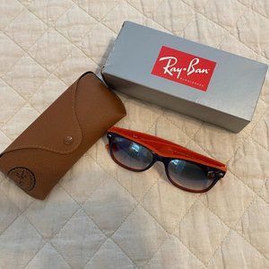 NWT - NEW WAYFARER COLOR MIX Lenses: Light Blue Gradient & Frame: Blue On Orange